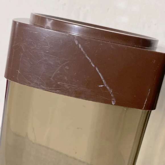 Vintage  Brown Transparent Plastic Canister Set - Picture 6 of 11